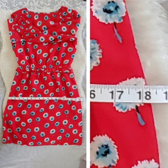 J.Crew Red Dandelion Floral Dress - Picture 14 of 15